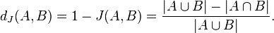 Jaccard Index - Wikipedia - Dissimilarity