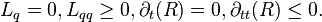 L_ { q} = 0, L_ { q} \geq 0, \partial_t (R) = 0, \partial_ { t} (R) \leq 0.