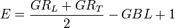 E \frac {
GR_L+GR_T}
{2}
GBL 1