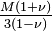 \tfrac {
M (1+\nu)}
{
3 (1-\nu)}