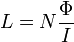 L= N\frac{\Phi}{I}