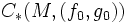 C_÷ (M, (f_0, g_0))