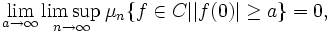 \lim_ {
\to\infty}
\limsup_ {
n \to\infty}
\mu_ {
n}
'\' 