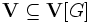 {\mathbf V}\subseteq {\mathbf V}</div></td></tr></table>