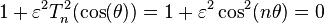  1+\varepsilon^2T_n^2(\cos(\theta))=1+\varepsilon^2\cos^2(n\theta)=0 