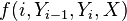 f(i, Y_{i-1}, Y_{i}, X)