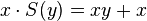 x \cdot S (y) = ksy-+ 'x\' 