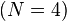 (N = 4)