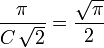 \frac {
\pi}
{
'C\' 