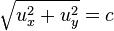 \sqrt {
u_ks^2-+ u_i^2}
= c