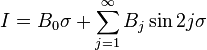 mi = B_0 \sigma + \sum_ {
j 1}
^\infty B_j \sin 2j\sigma