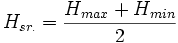 H_{sr.}=\frac{H_{max}+H_{min}}{2}