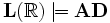 {\bold{L}}({\mathbb R})\models {\bold{AD}}