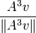 \frac{A^3v}{\|A^3v\|}