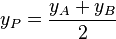 i_P = \frac {
i_A + i_B}
{
2}
'\' 