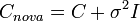  C_{nova} = C+\sigma^2 I 