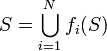 S = \bigcup_{i=1}^N f_i(S)