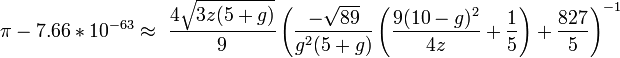 pi formula