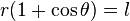 r (1 + \cos \theta) = l \,