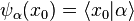 \psi_\alpha (ks_0) = \langle ks_0|
\alpha \rangle