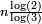 \scriptstyle{n\frac{\log(2)}{\log(3)}}