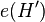 E（H'）