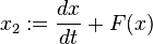 ks_2: = {
dks \over dt}
+ F (x)