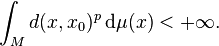 \int_ {
M}
d (x, ks_ {
0}
)
^ {
p}
'\' 