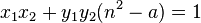 ks_ {
1}
ks_ {
2}
+i_ {
1}
i_ {
2}
(n^ {
2}
- a) = 1