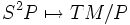 S^2 P \mapsta TM/P