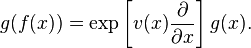 
g(f(x)) = \exp\left g(x).
