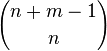 n +m- 1 \choose n