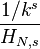 frac{1/k^s}{H_{N,s}}