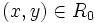 (x, y) \in R_0