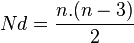 Nd={n .(n-3) \over 2}