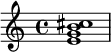  \chordmode { e1:m6 } 