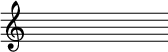 
\score {
  \relative c {
\clef G  
\override Staff.TimeSignature #'transparent = ##t
\override Staff.BarLine #'transparent = ##t  
\time 4/4
s4 s s s s s s s s s s s  \break
} % relative
\layout{
  indent = 0\cm
  line-width = #120
  \set fontSize = #-1
  \override Score.BarNumber #'break-visibility = #'#(#f #f #f)
} %layout
\midi { }
} %score
\header { tagline = ##f}
