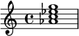  \chordmode { as1:maj7 } 