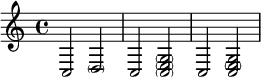 
{
c2 \parenthesize d
c2 \parenthesize <c e g>
c2 <c \parenthesize e g>
}
