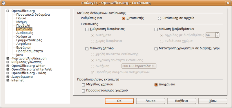 Αρχείο:Screenshot-Επιλογές - OpenOffice.org - Εκτύπωση.png