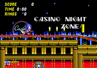 Screenshot of Casino Night Zone