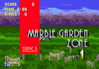 Into screen to Marble Garden Zone Act 1