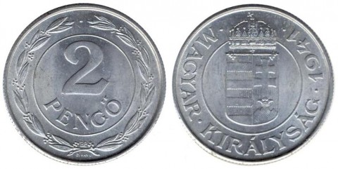 Fájl:Berán Lajos, 2 pengő, 1941 Alumínium, 28 mm.jpeg
