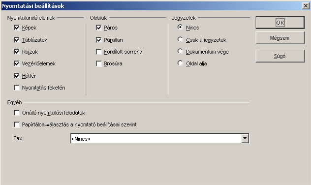 Fájl:OOo1 Writer Nyomtatási beállítások.png