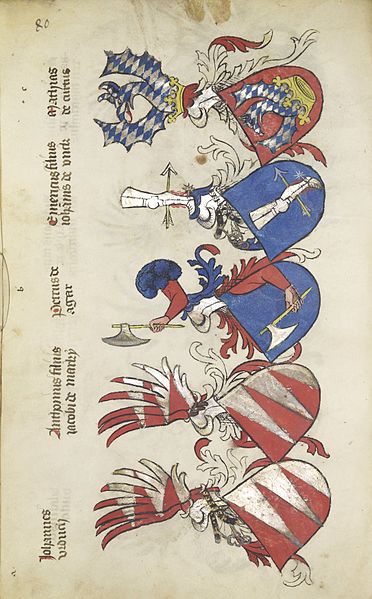 Fájl:Livro de Aurotos 1416-17, magyar címerek 0110.jpg