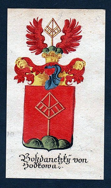 Fájl:18-Jh-Bohdanetzky-von-Hodtowa-Böhmen-Wappen.jpg