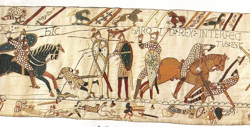 Fájl:Bayeux tapestry Harold halála.jpg