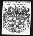 Zinzendorf und Pottendorf címer, 1820 körül