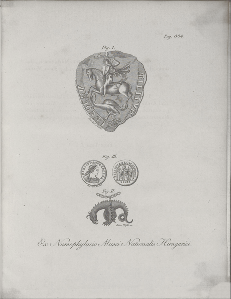 Fájl:Miller Jakab Ferdinánd, A Szent György Rend pecsétje és a Sárkányrend lánca, 1818. 384,.png