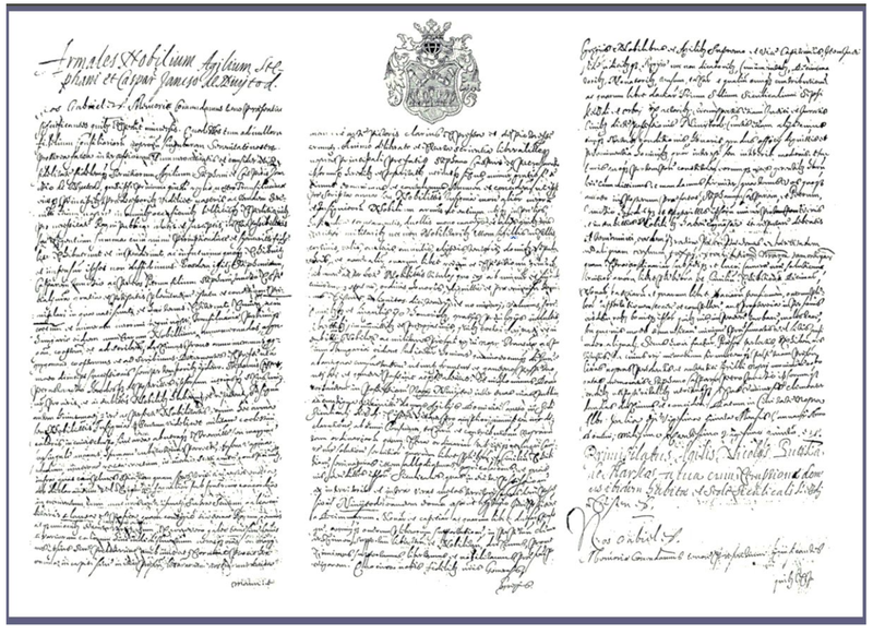 Fájl:Jancsó István és Gáspár adománylevele és címere 1625-ből.PNG